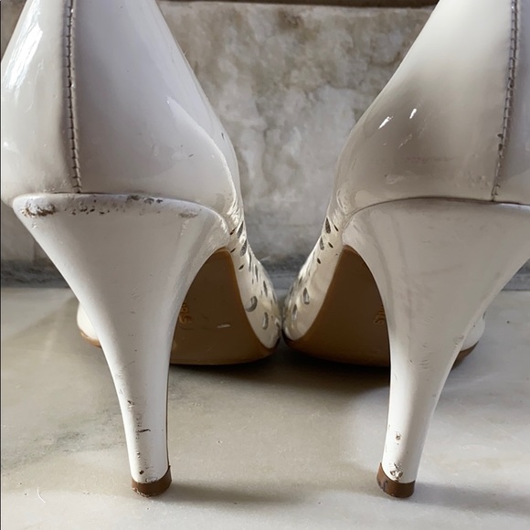 BCBG Heels - White Patent Leather - Picture 6 of 8